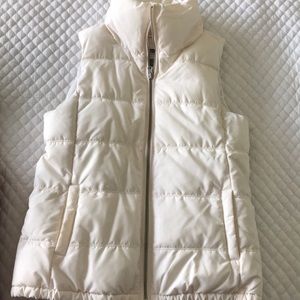 Old Navy cream puffer vest